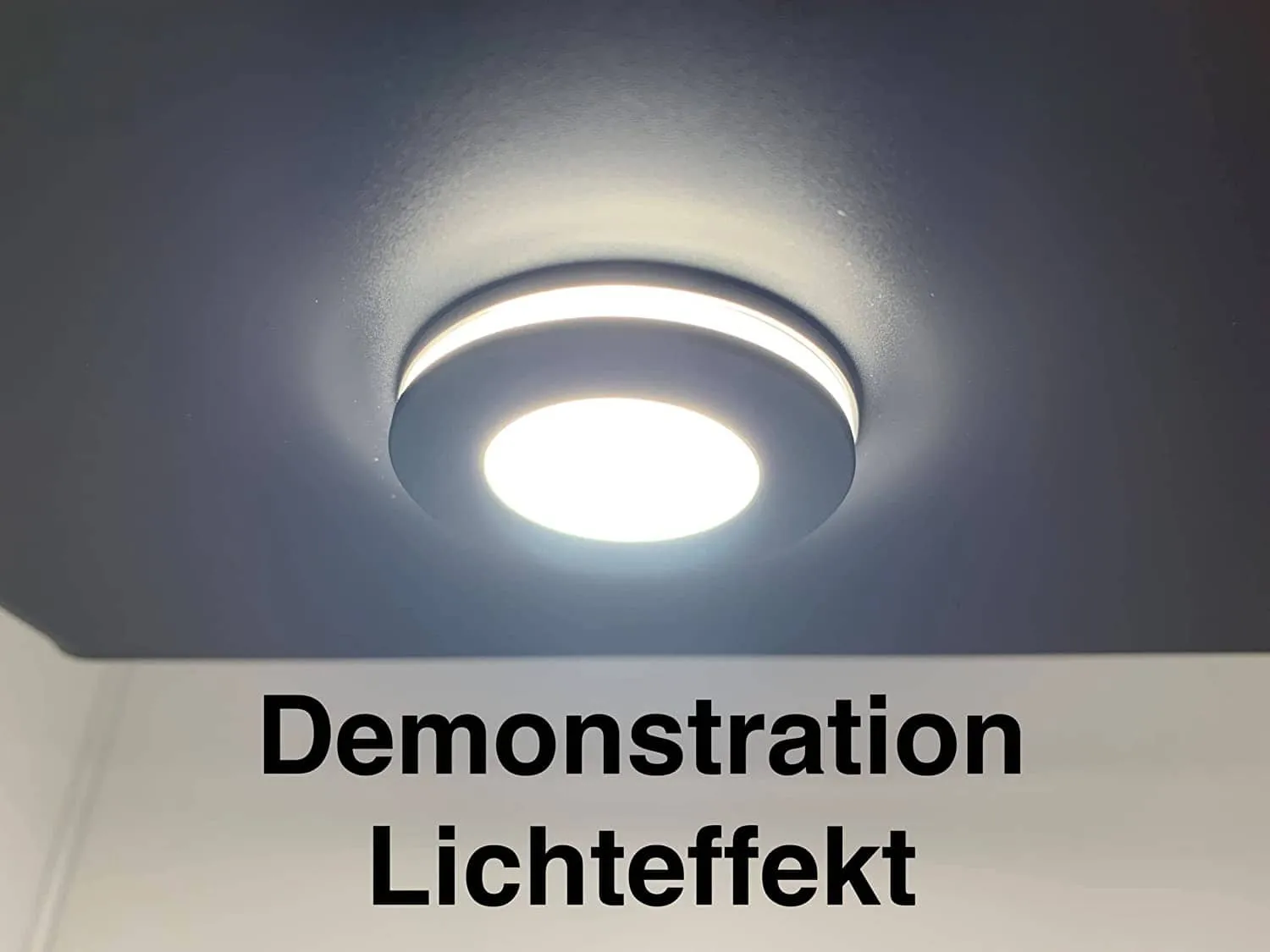 230V Alexa-Set | Mini-Einbaustrahler StarLED Sonne & Mond anthrazit | 3,3W statt 25W | leuchtet vorne & seitlich | Terrasse & Wohnbereich IP44 – Bild 3